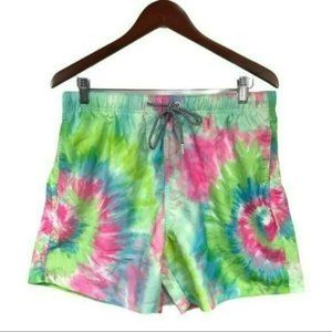 PacSun Boardies Trunks Tie Dye Pink and Green Pastel, Large New